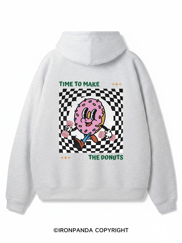 Time to Make the Donuts Premium Fleece Gym Hoodie