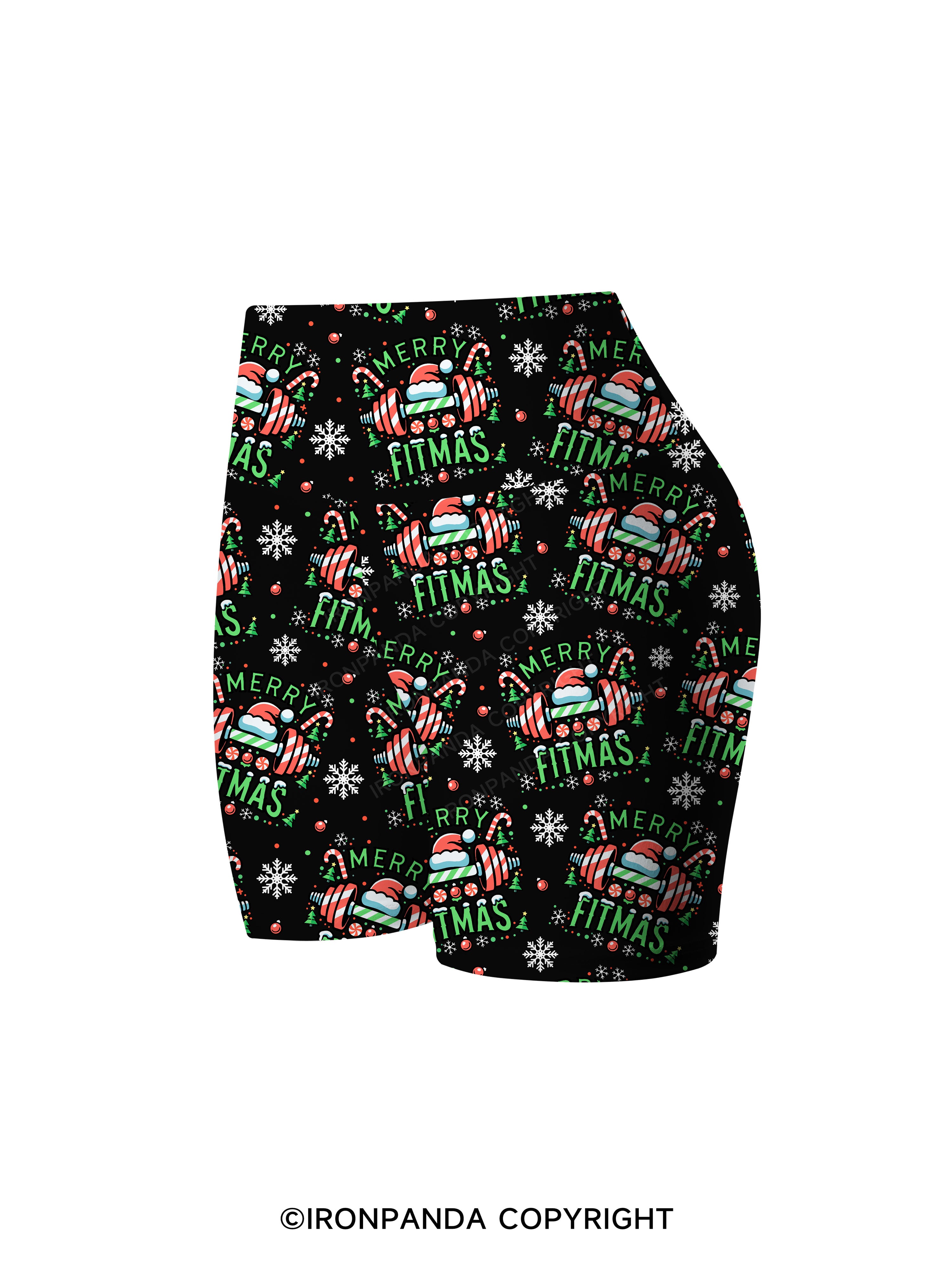 MERRY FITMAS Printed Yoga Cycling Shorts