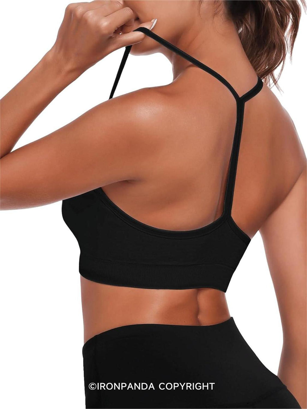 Y-Back Thin Strap Quick-Dry Sports Bra