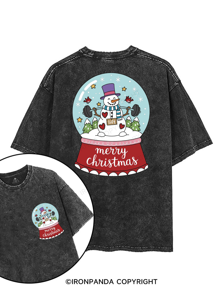 merry christmas printed Gym Shirt
