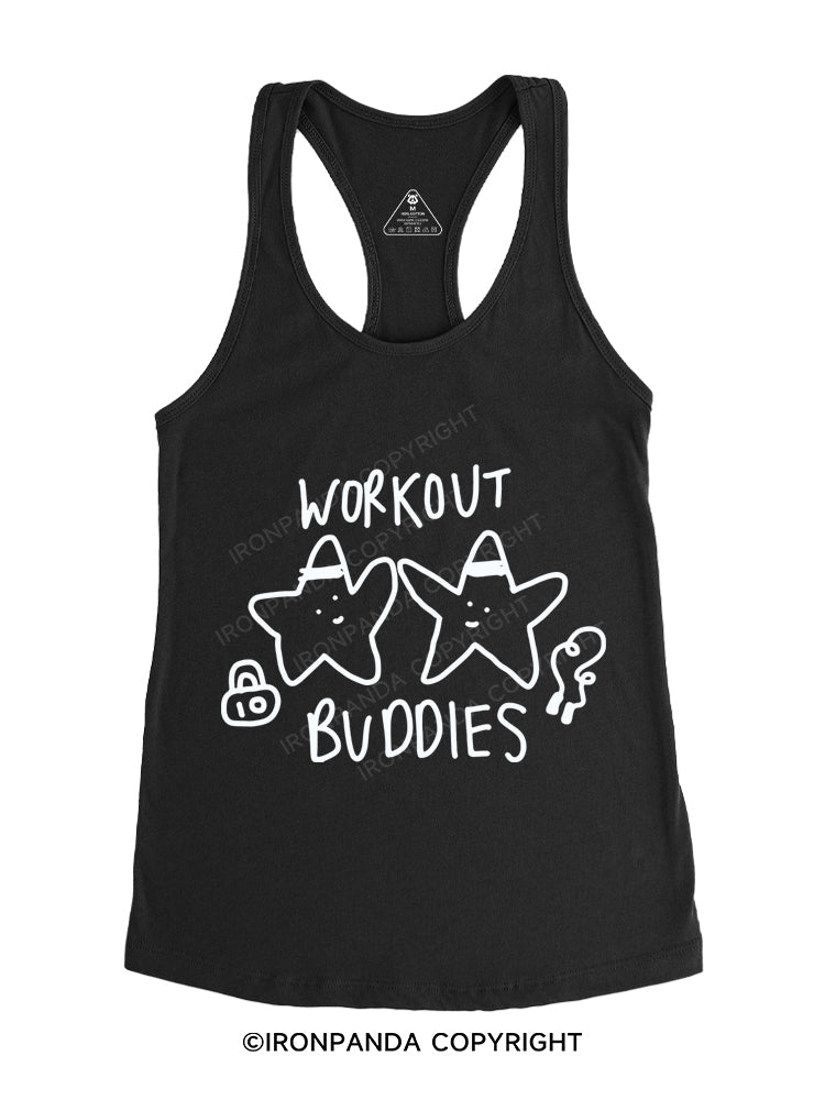 WORKOUT BUDDIES Gym Racerback Tank