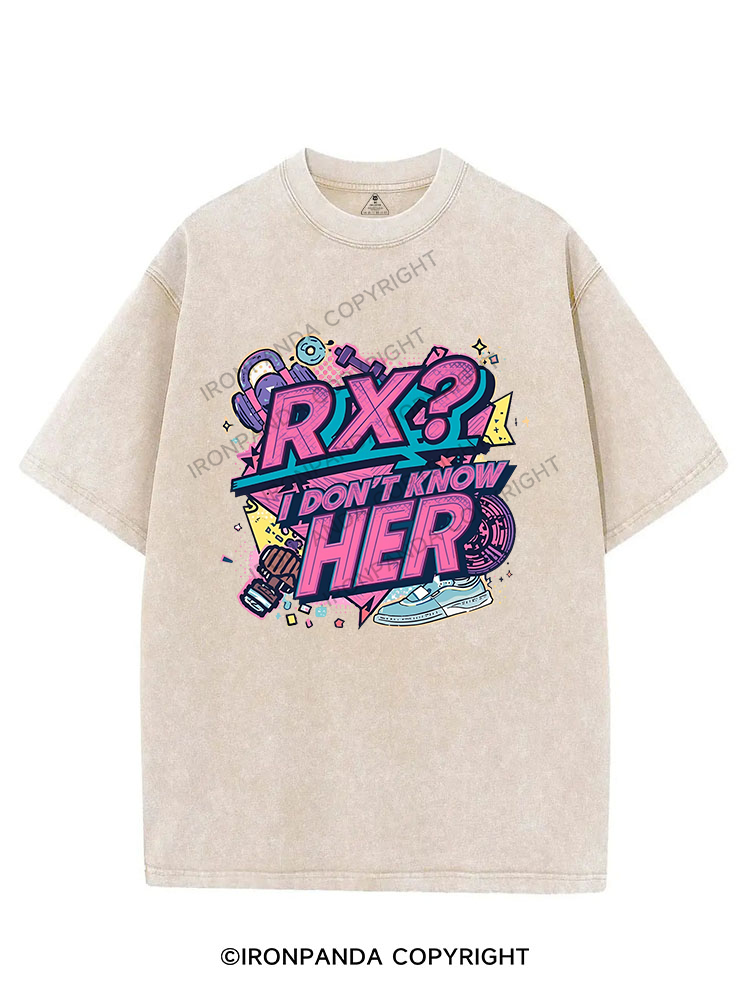 RX I don't know her VINTAGE GYM SHIRT