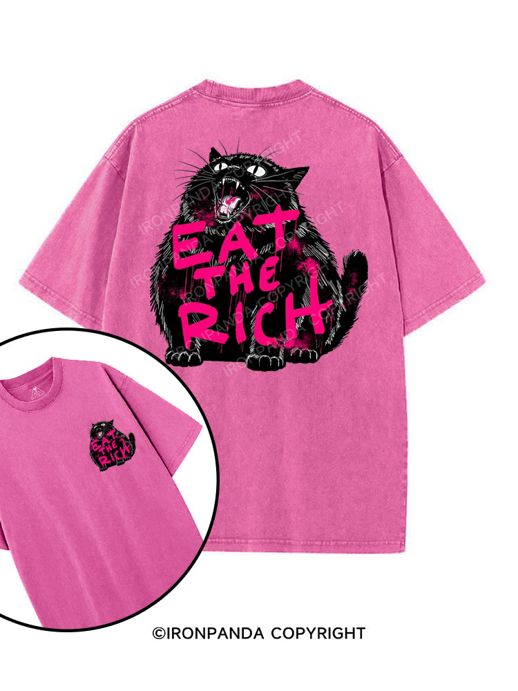Eat The Rich printed Gym Shirt