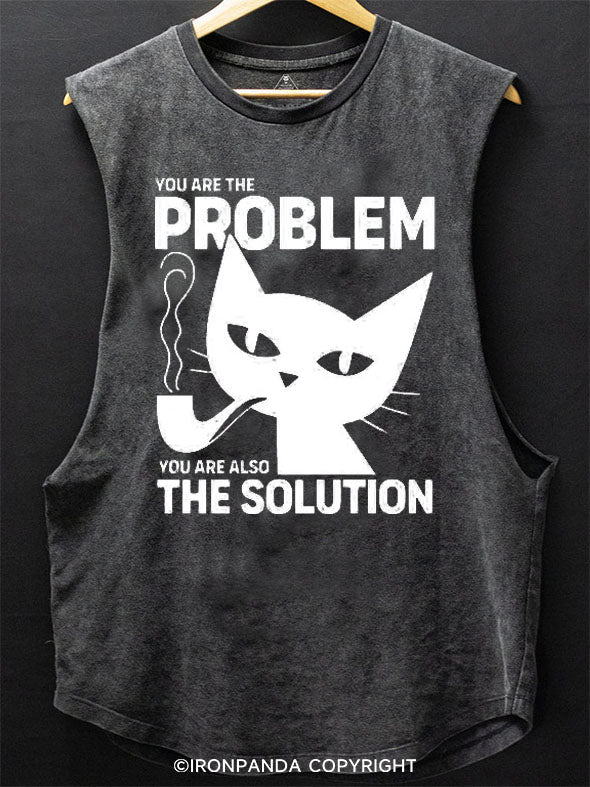 Philosopher Cat Scoop Bottom Cotton Tank