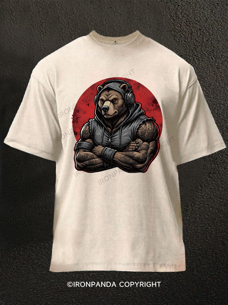 Muscle Bear Washed Gym Shirt