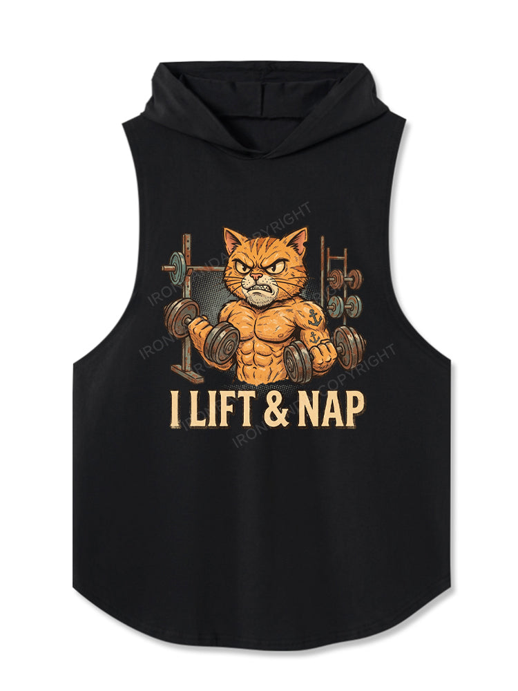 I lift and Nap Hooded Tank