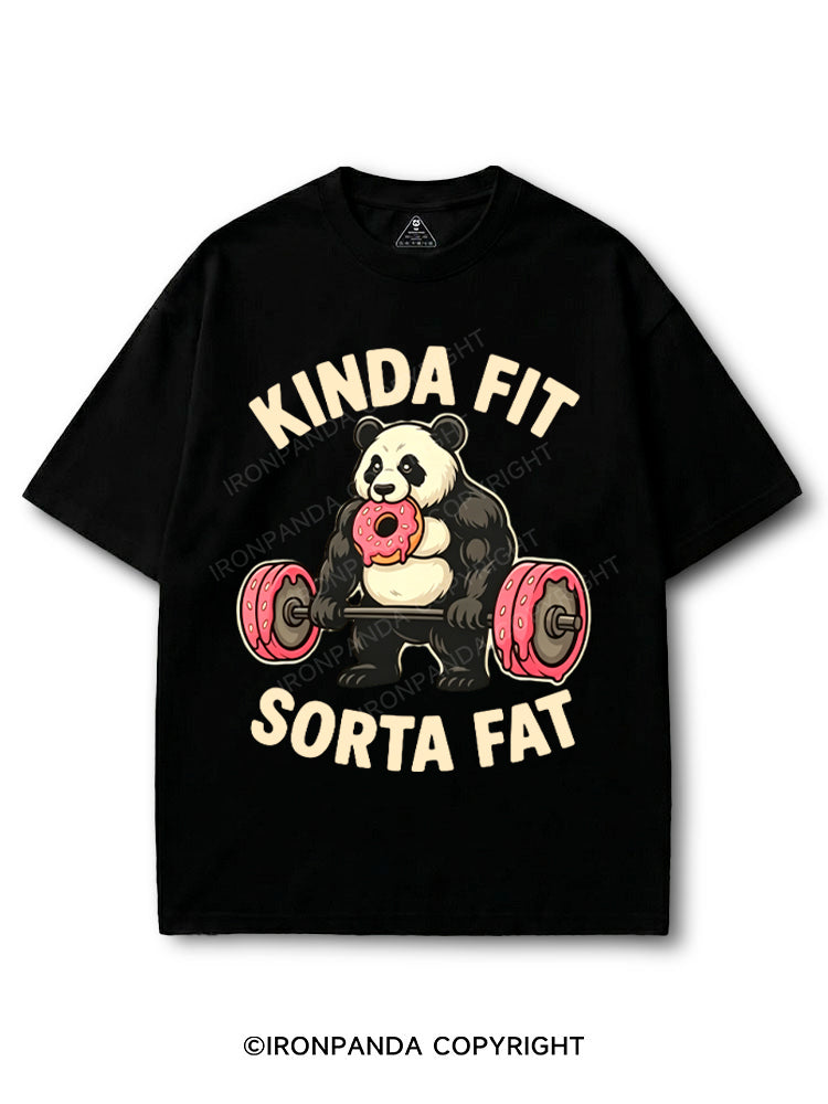 Kinda Fit Sorta Fat Panda Donut Gym COTTON PUMP COVER