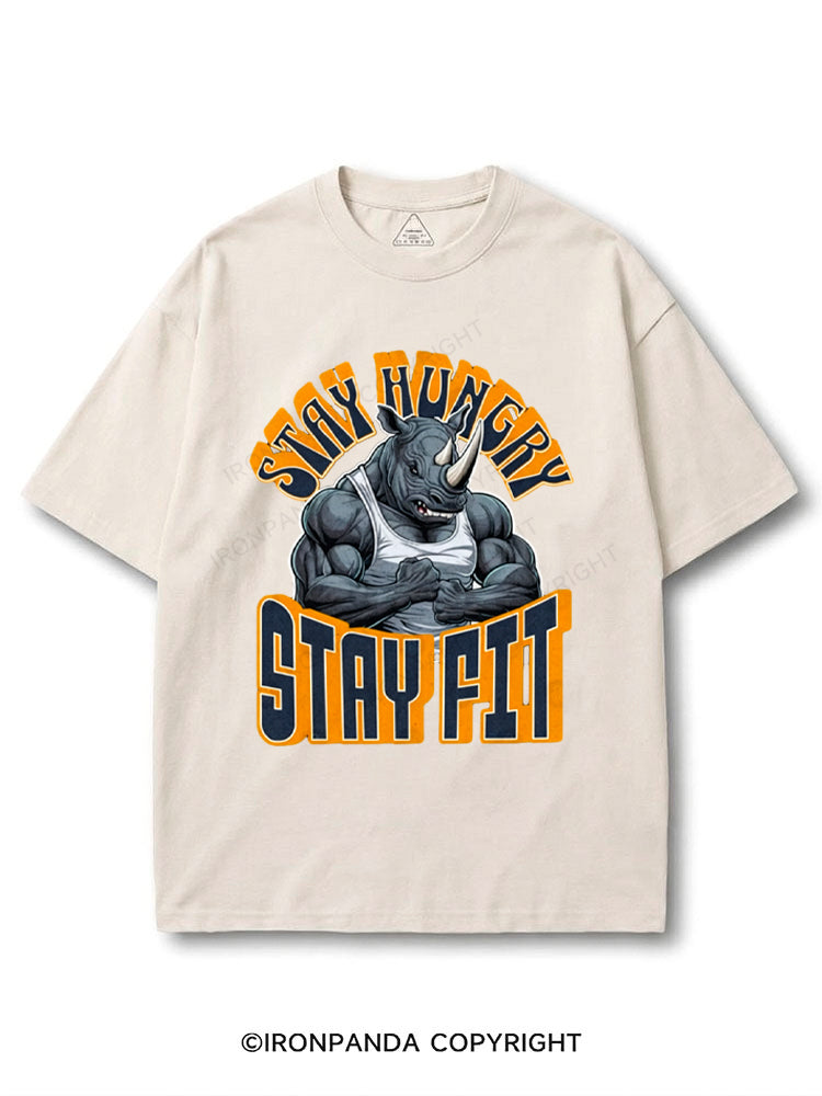 Stay Hungry Stay Fit Gym Motivation COTTON PUMP COVER