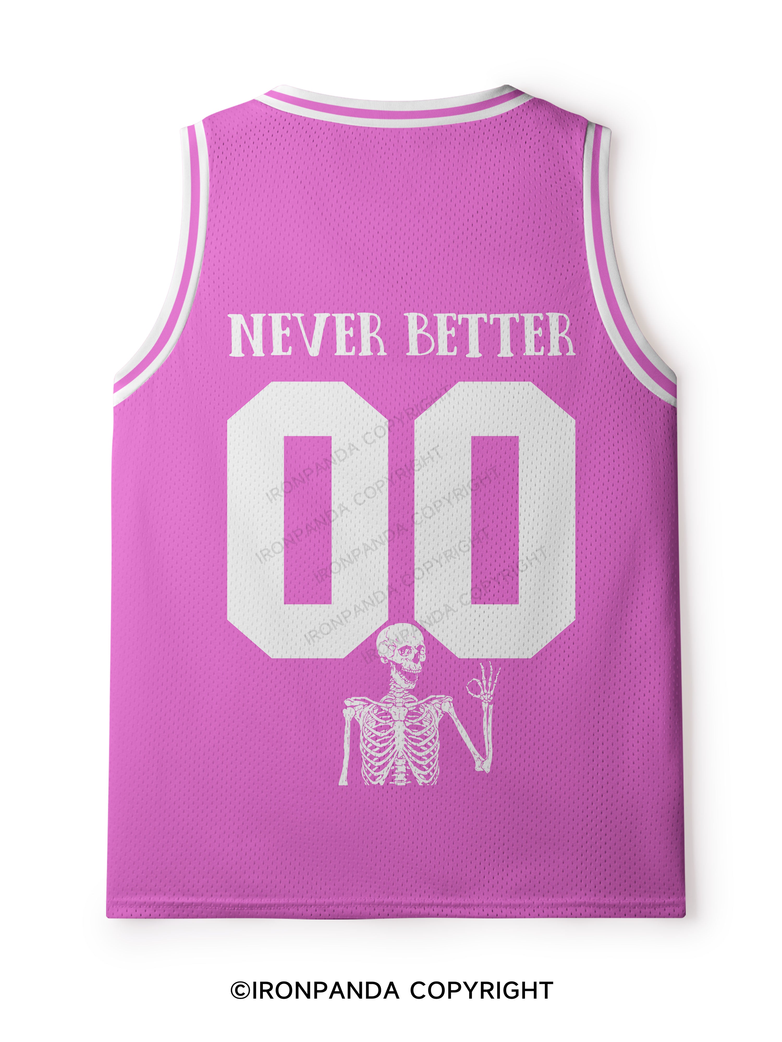 Never Better Skeleton Mesh Tank Top