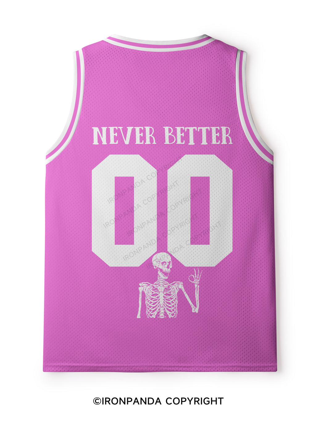 Never Better Skeleton Mesh Tank Top