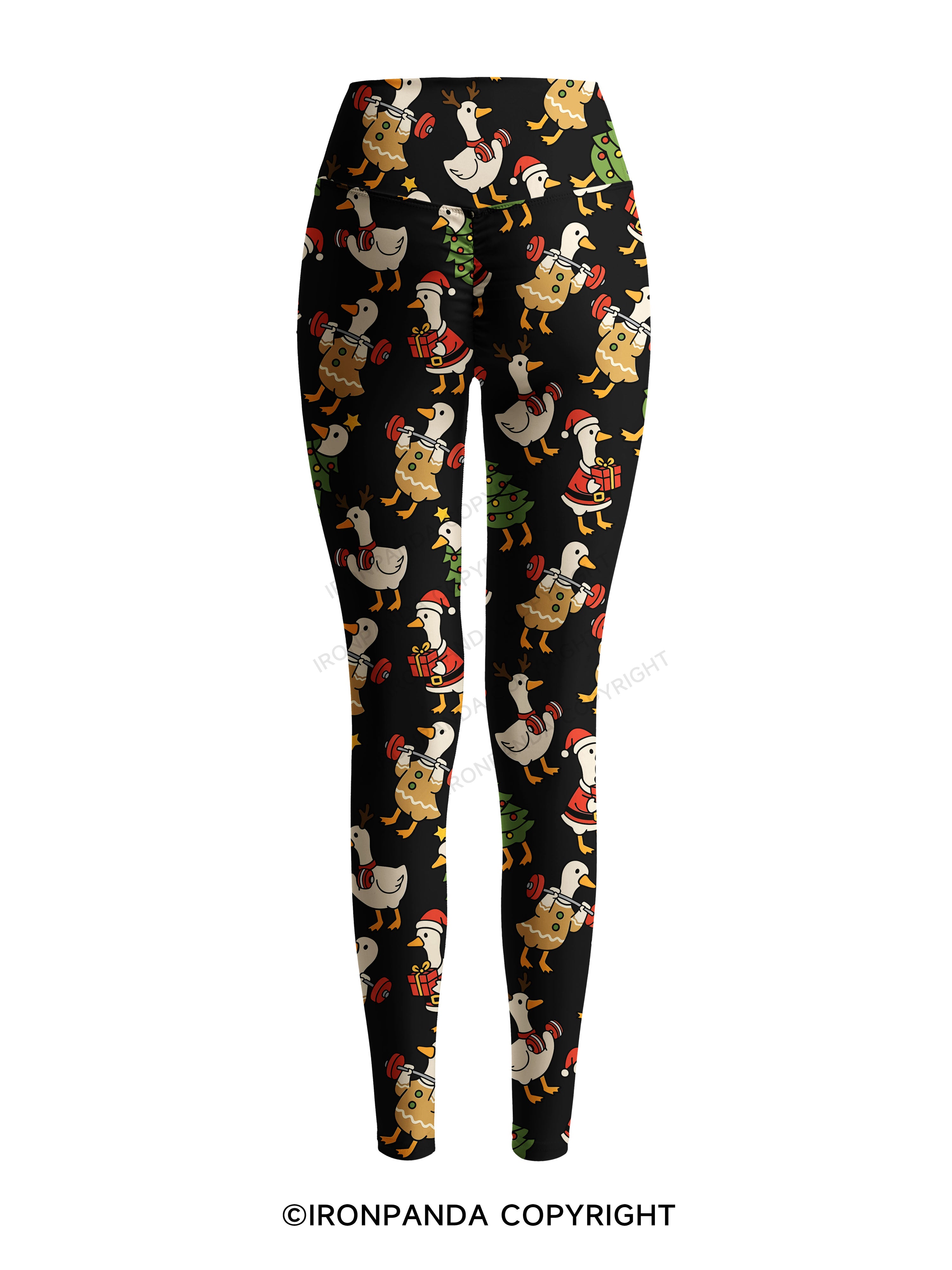 JUST A JOLLY GYM GOOSE Printed Yoga Pants