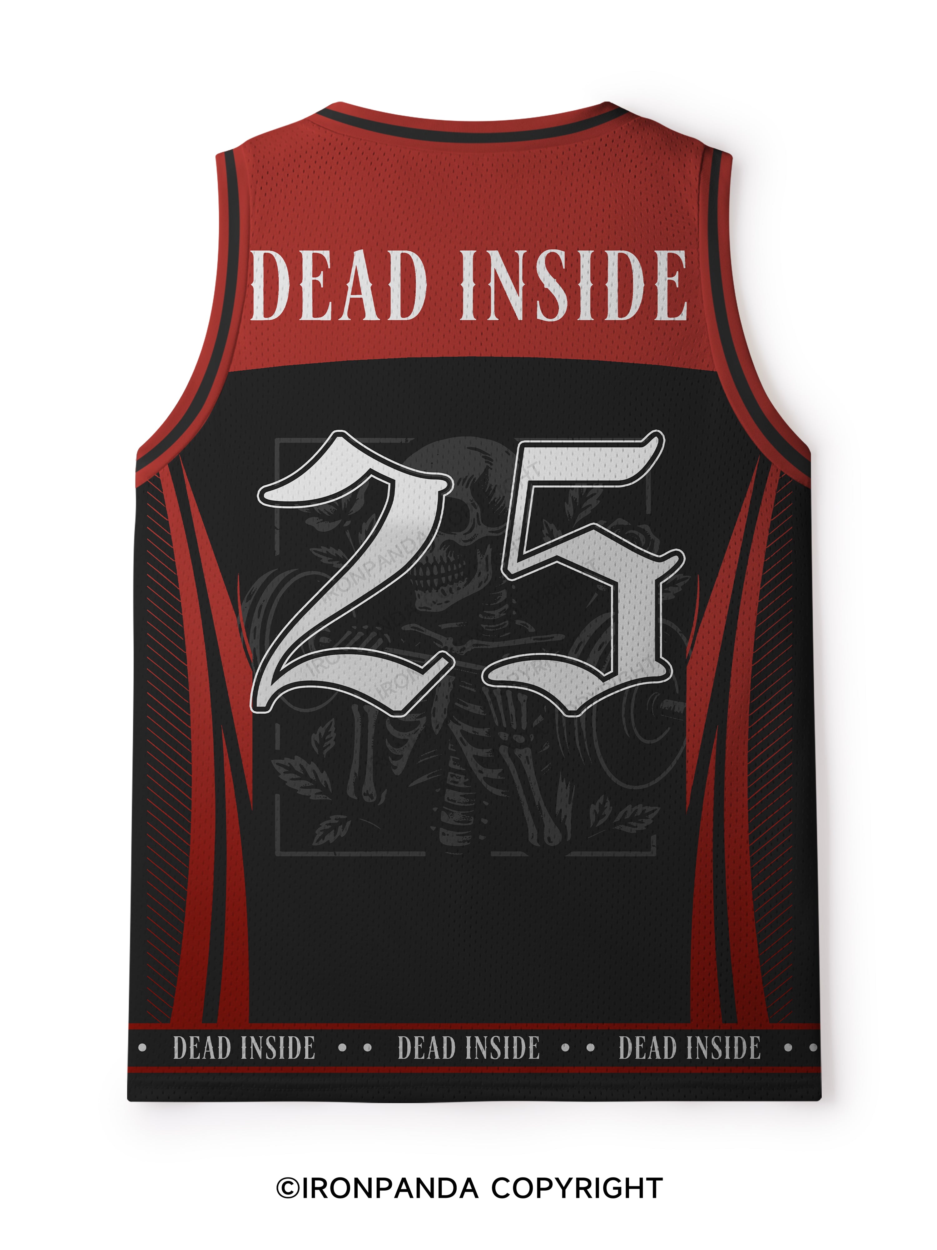DEAD INSIDE BUT STILL MADE IT TO THE GYM Mesh Tank Top