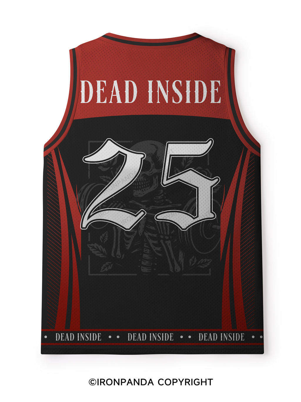 DEAD INSIDE BUT STILL MADE IT TO THE GYM Mesh Tank Top