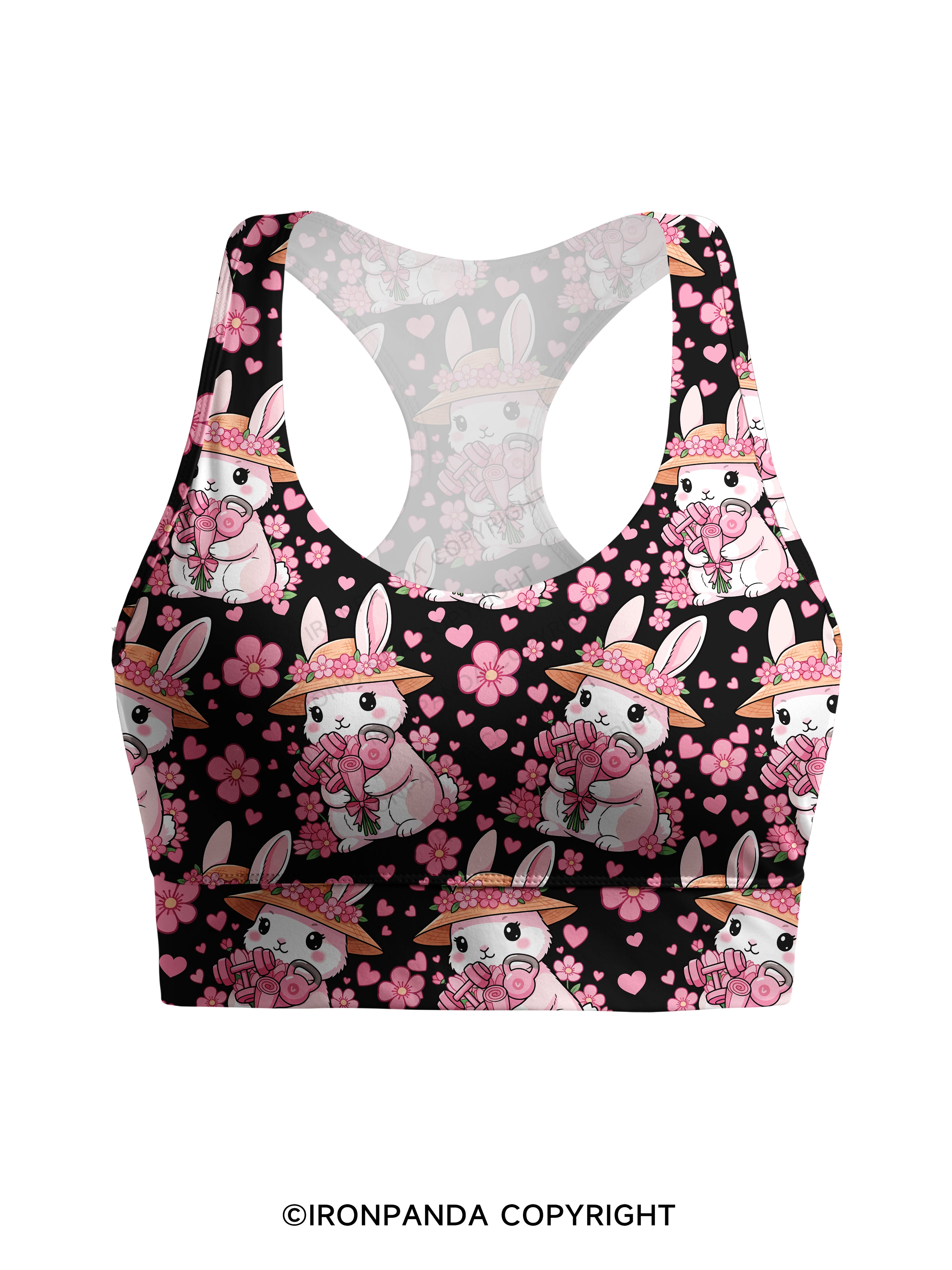 Bunny Gains Racerback Sports Bra