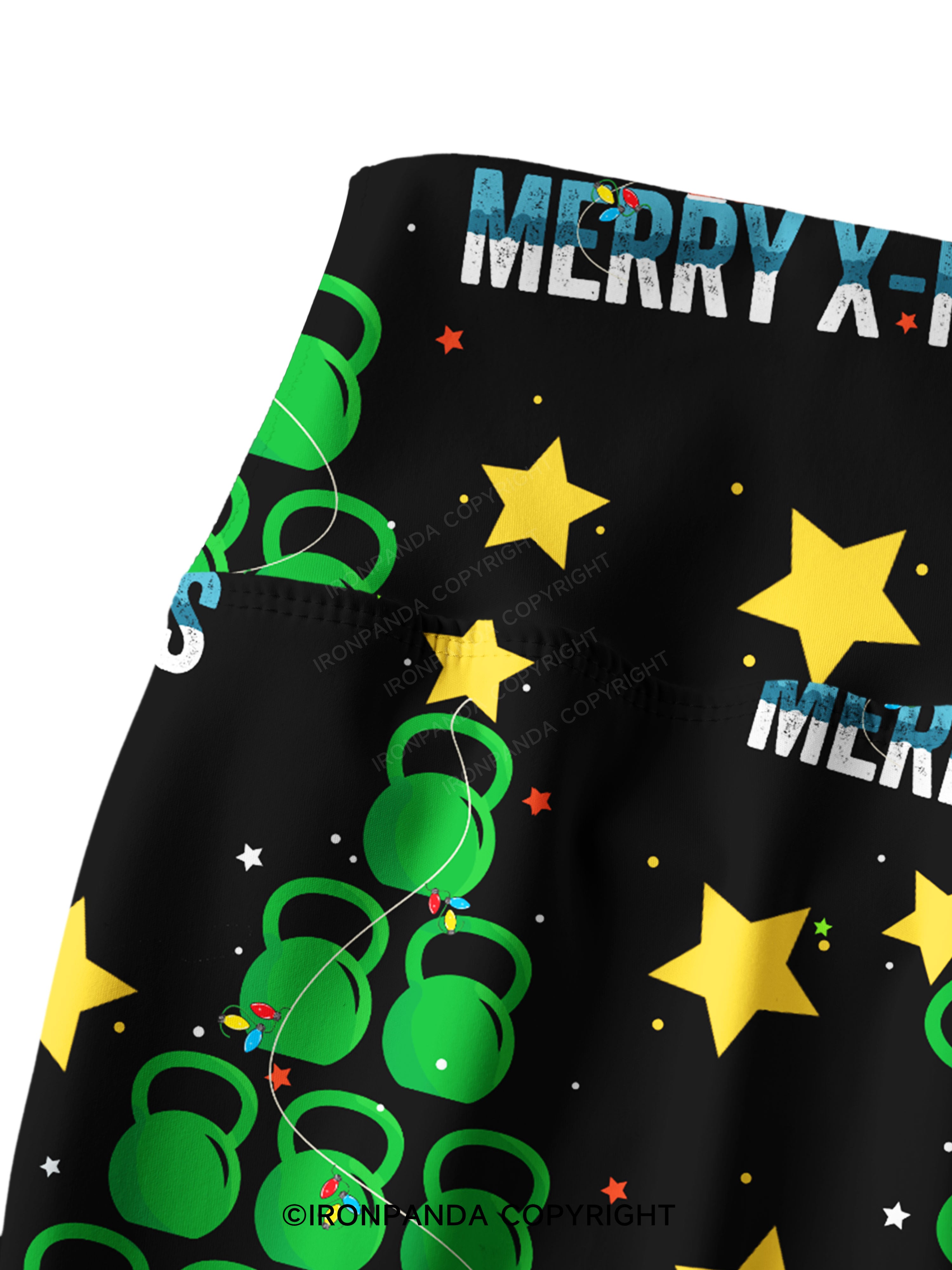 Merry X-mas Printed Yoga Pants