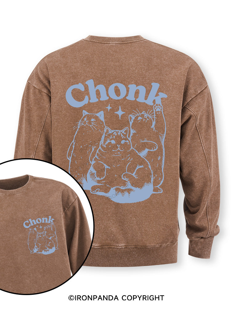 chonk Double-Sided Printed Washed Sweatshirt
