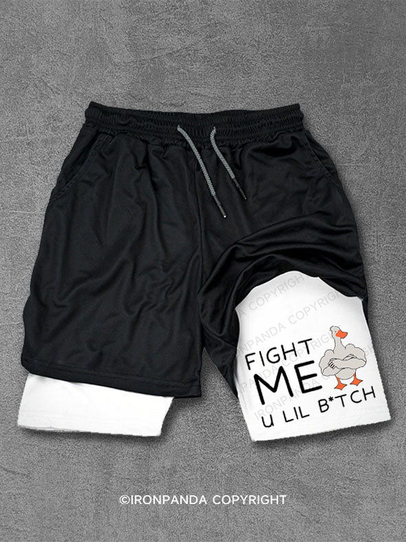 fight me u lil btch Performance Training Shorts