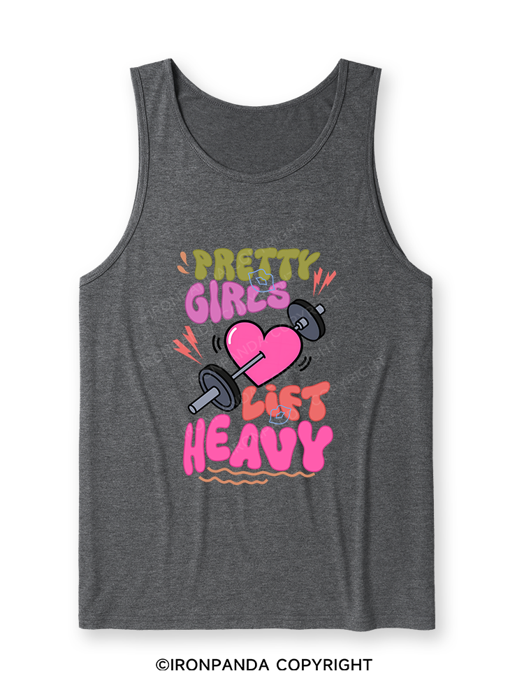 PRETTY GIRLS LIFT HEAVY Ultra Soft Heather Tank
