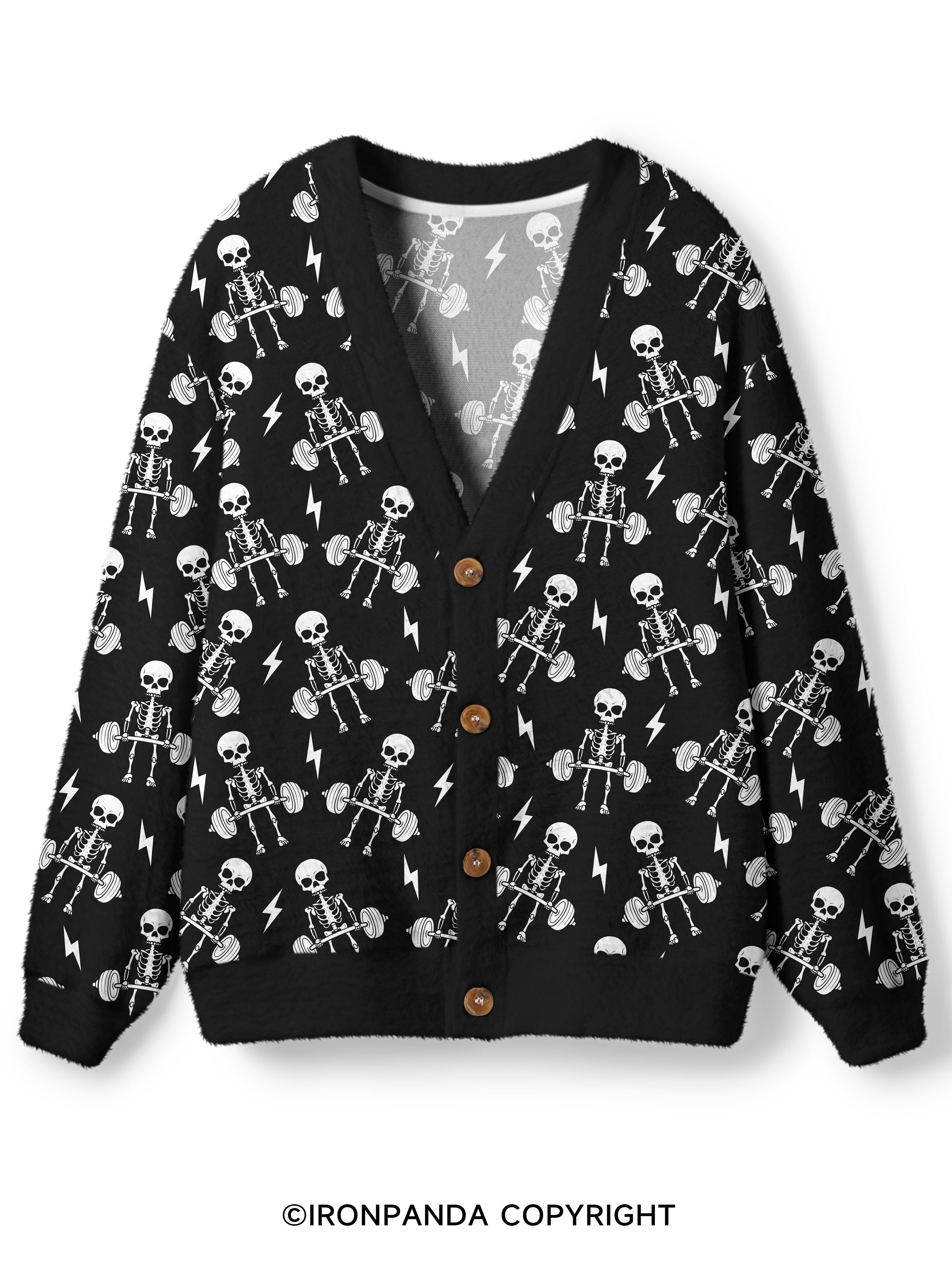 Deadlift Squad Ugly Cardigan Sweater
