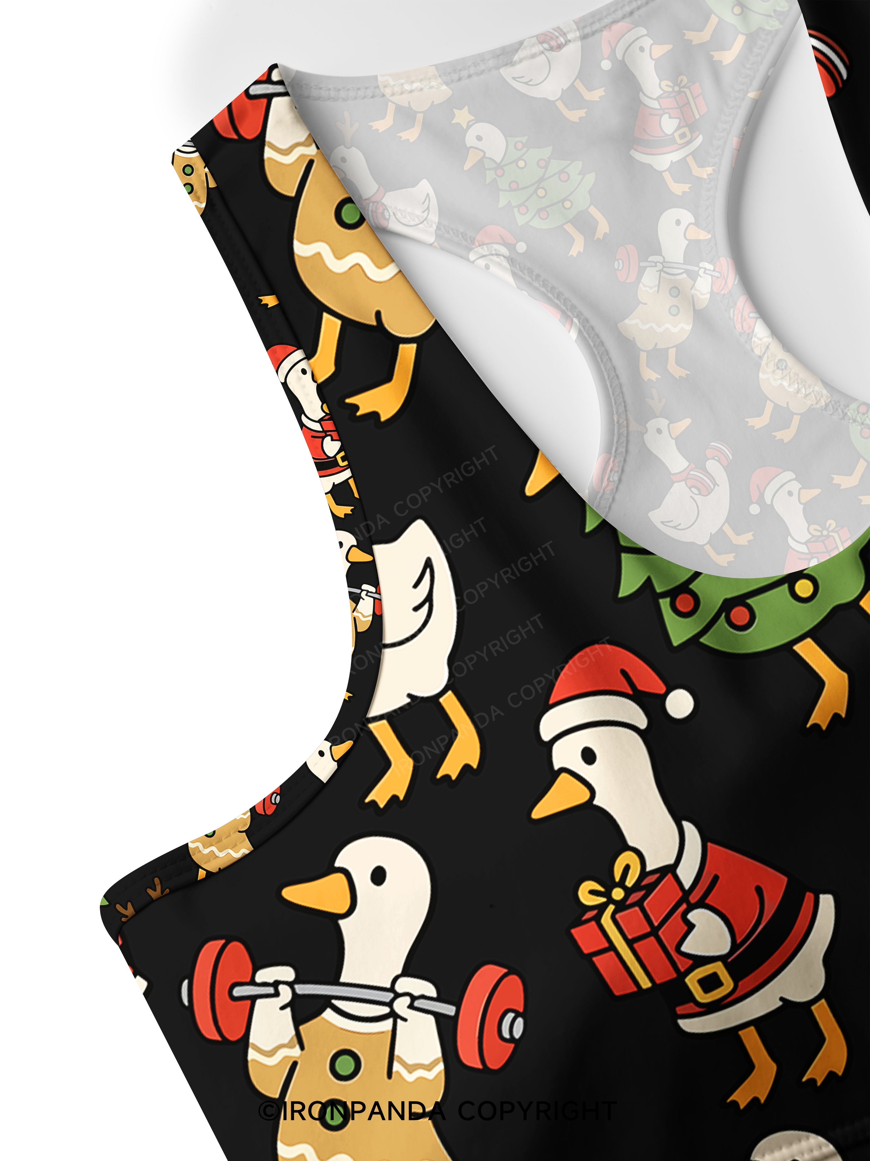 JUST A JOLLY GYM GOOSE Racerback Sports Bra