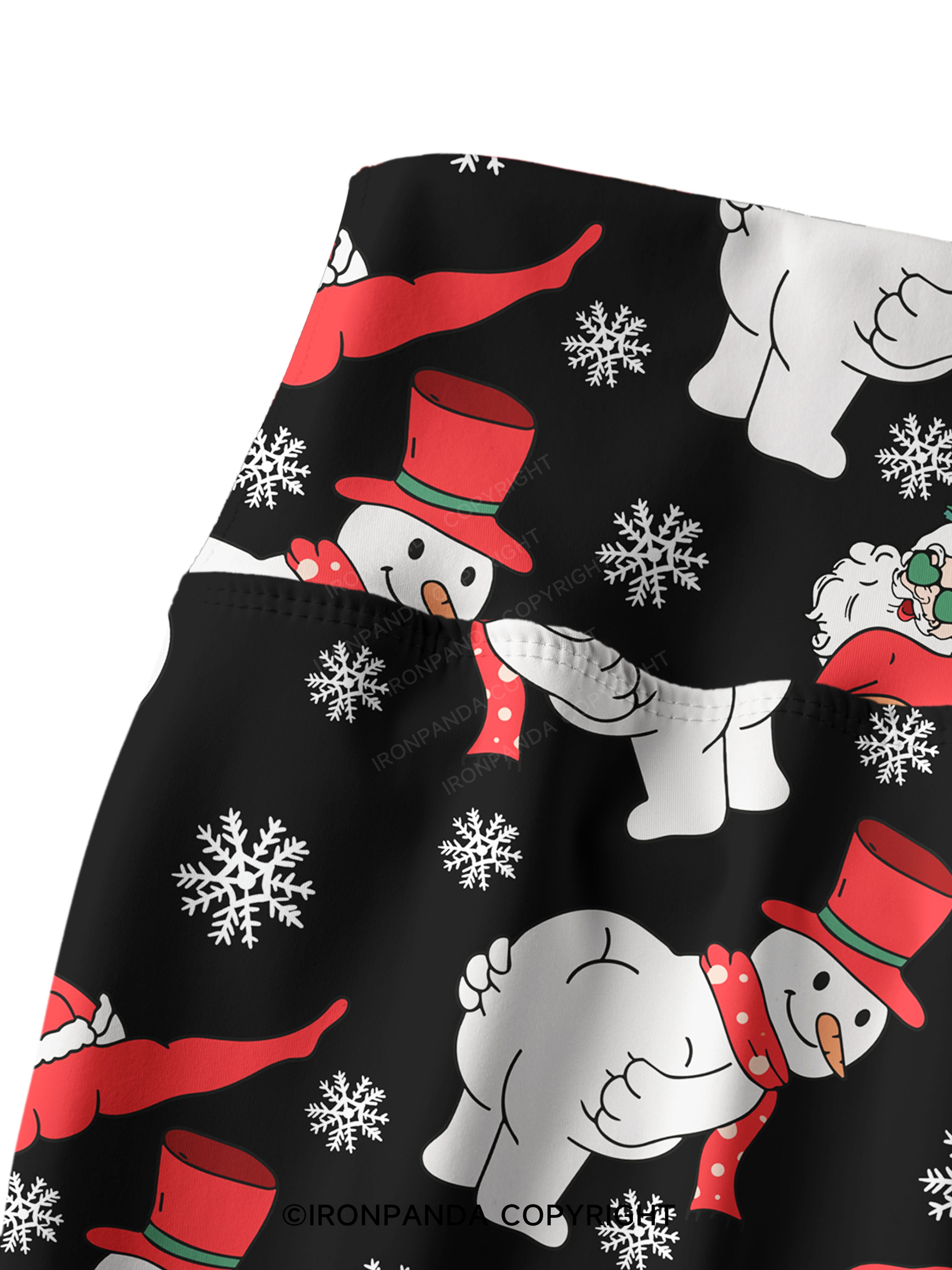 MERRY FITMAS AND A HAPPY NEW REAR Printed Yoga Pants