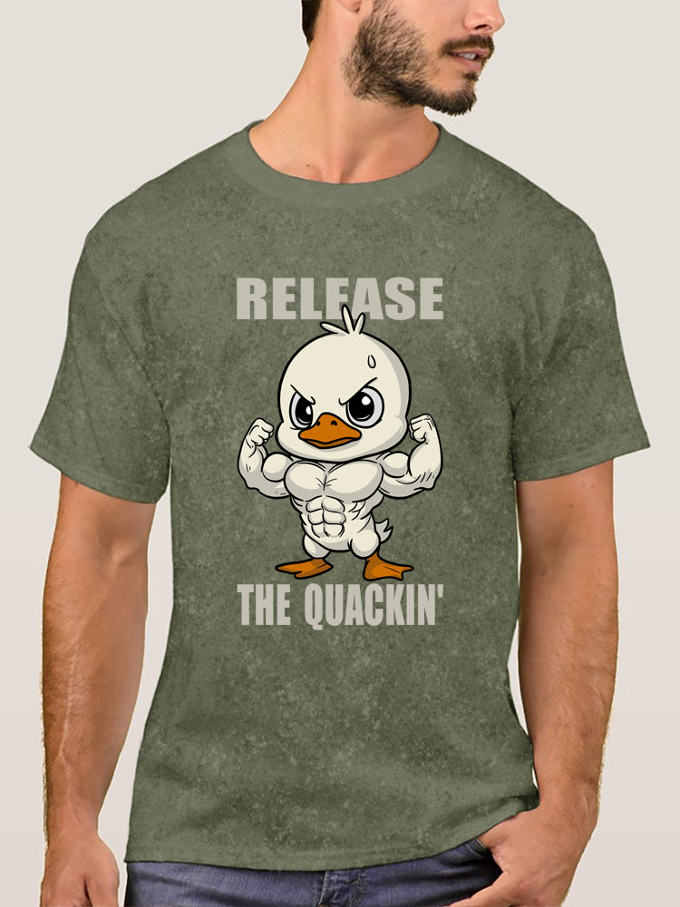 Release The Quackin Washed Gym Shirt