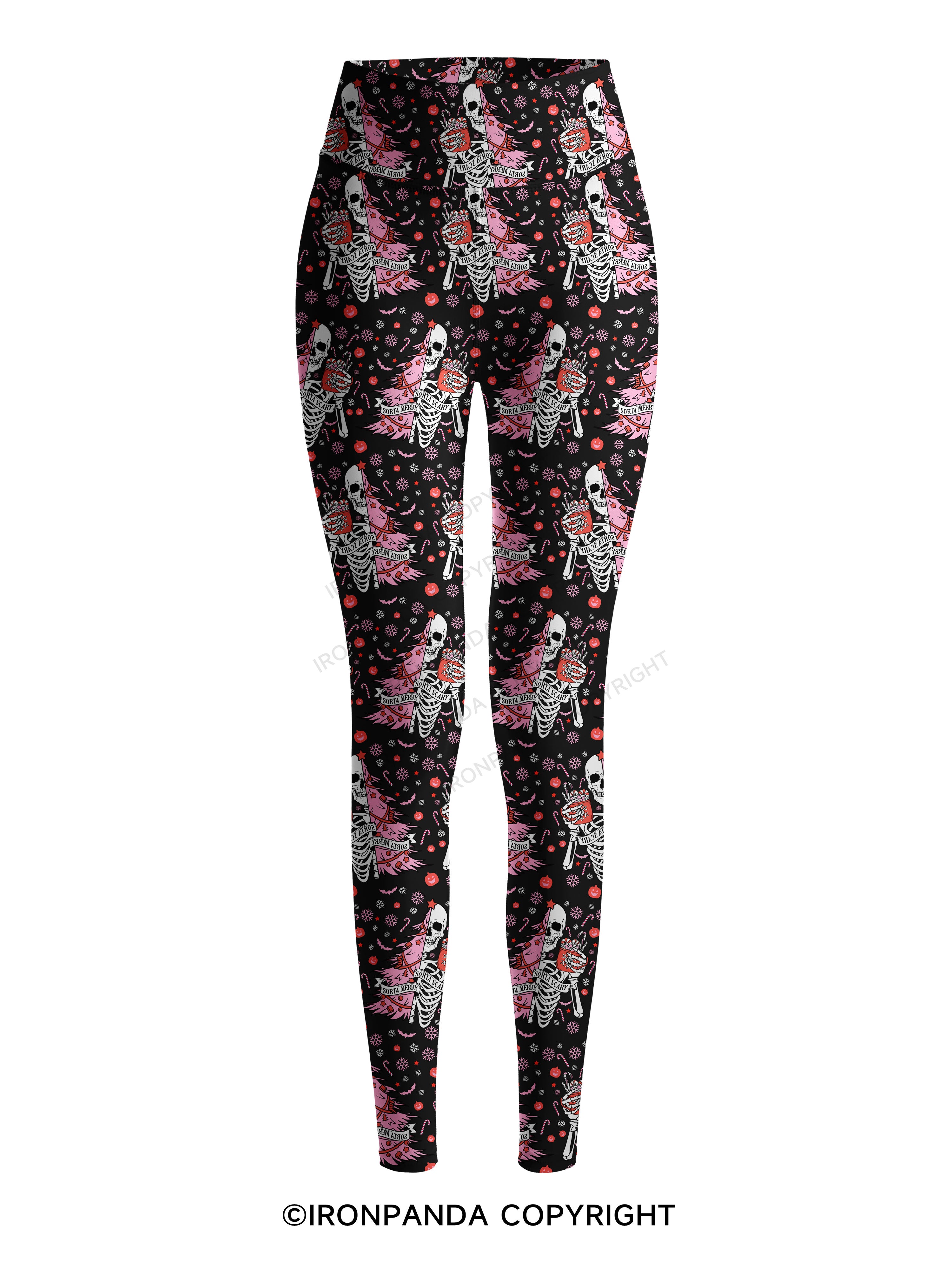 SORTA MERRY SORTA SCARY Printed Yoga Pants