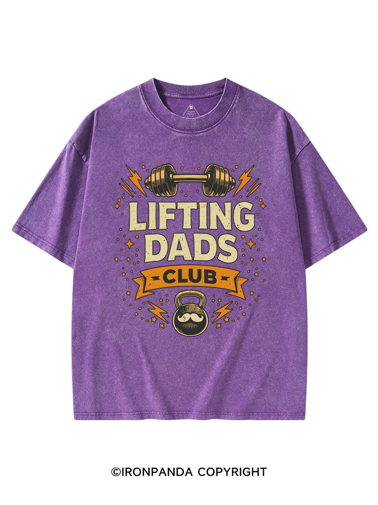 Lifting Dads Club Washed Gym Shirt