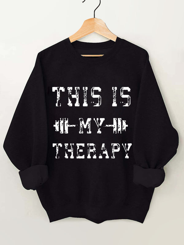 This is My Therapy Vintage Gym Sweatshirt