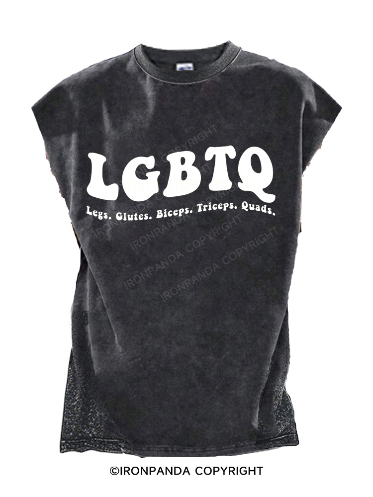 LGBTQ: Legs, Glutes, Biceps, Triceps, Quads Cut Off Tank