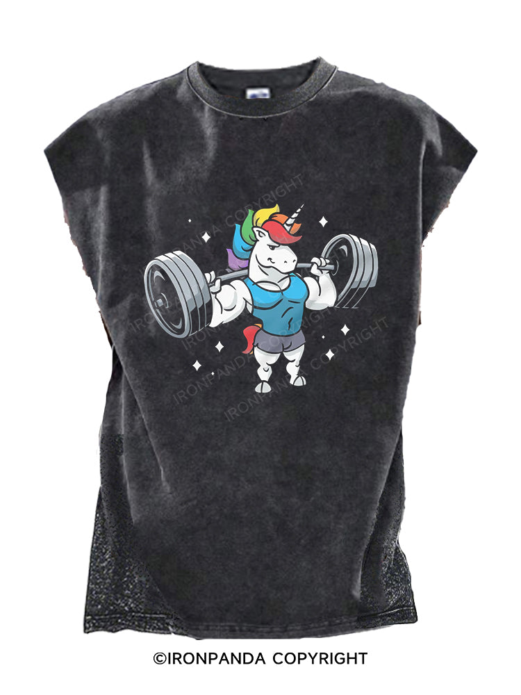 Unicorn Weightlifting Cut Off Tank