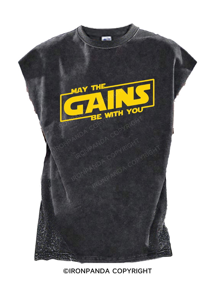 May the Gains Be With You Cut Off Tank