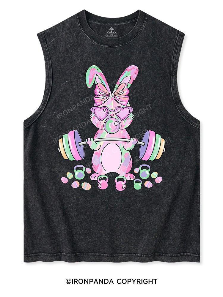 Fit Bunny Easter Washed Tank