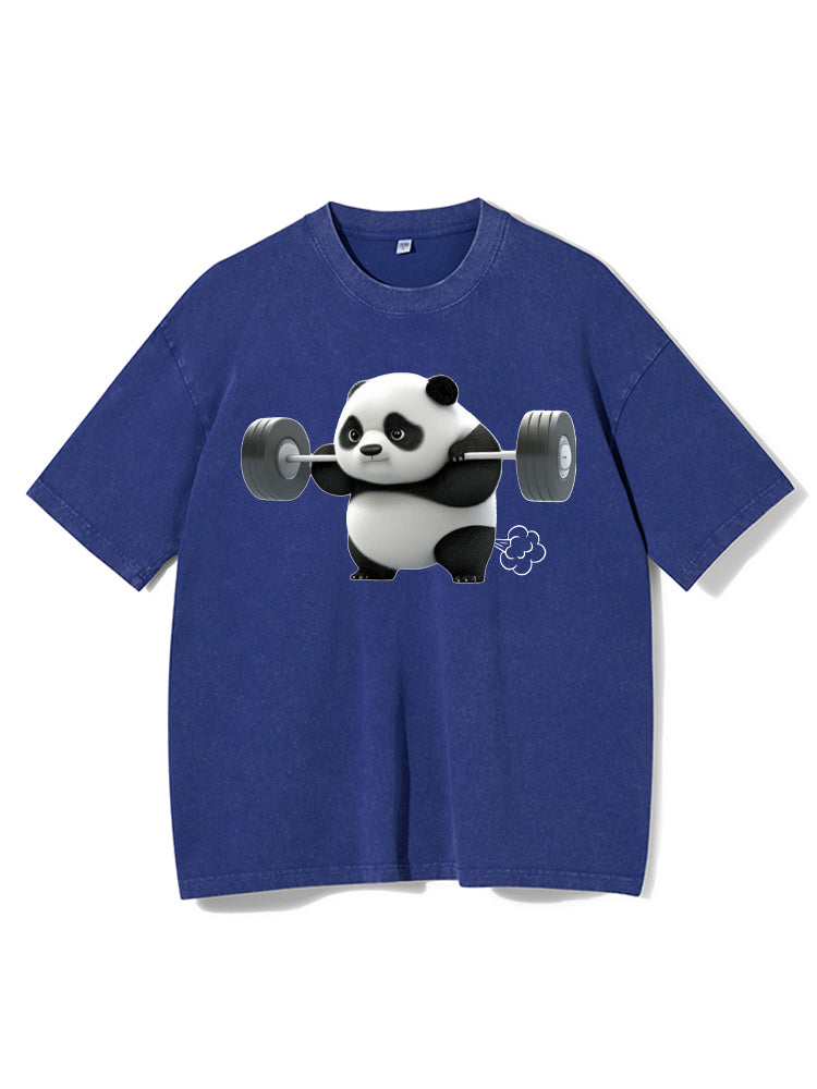Gym Panda Power Fart Washed Gym Shirt