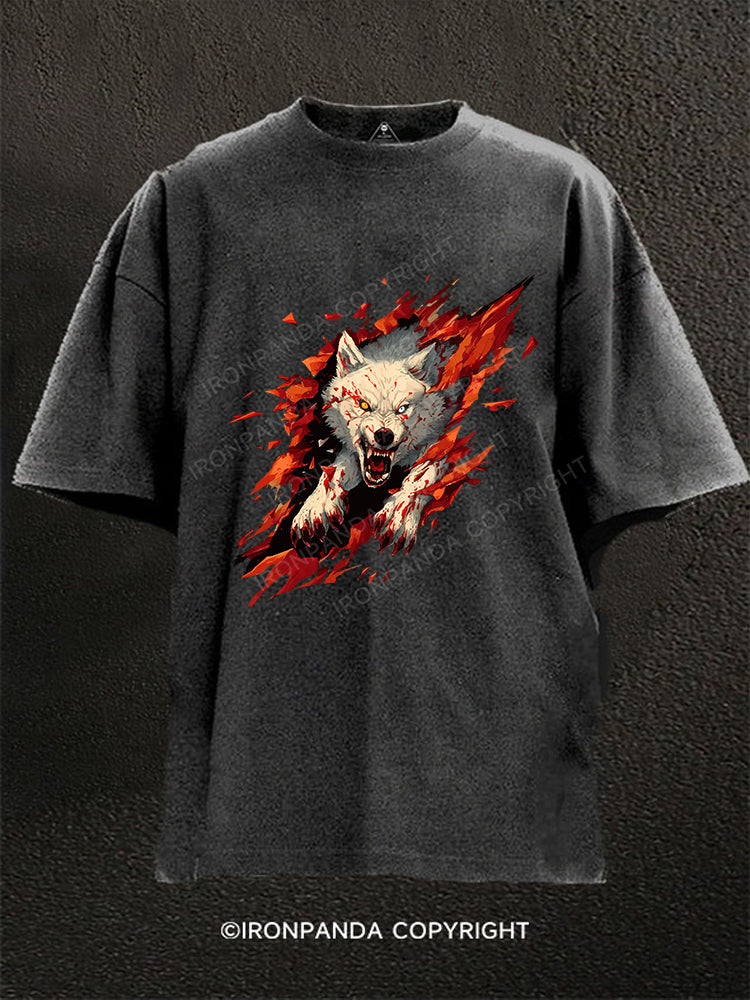Wolf Breakthrough Washed Gym Shirt