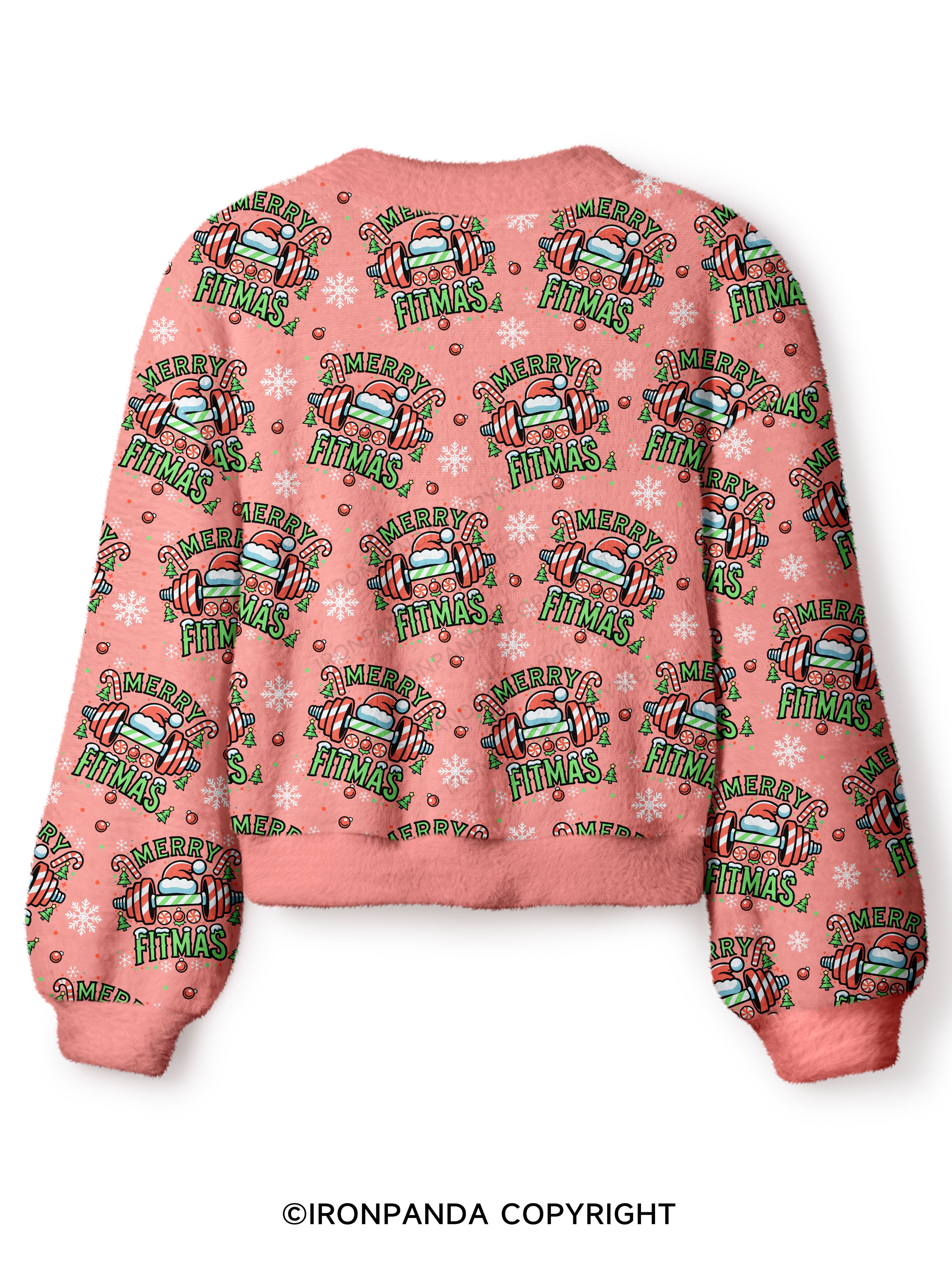 MERRY FITMAS Crop Ugly Cardigan Sweater