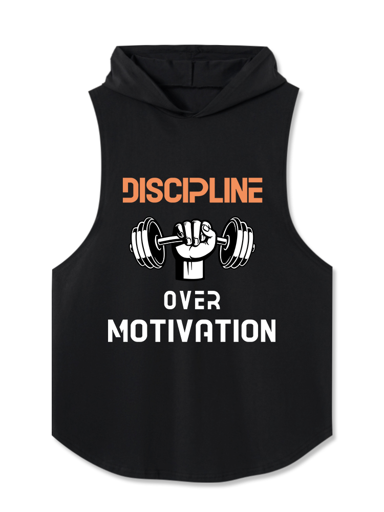 Discipline Over Motivation Hooded Tank