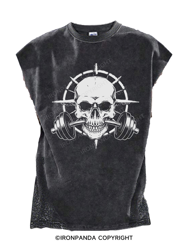 skull Cut Off Tank