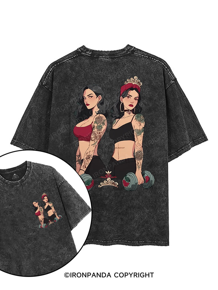 GYM GIRL printed Gym Shirt