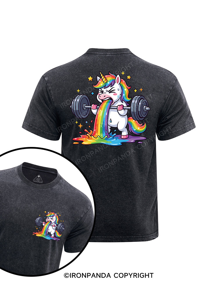 Powercorn printed Washed Gym Shirt