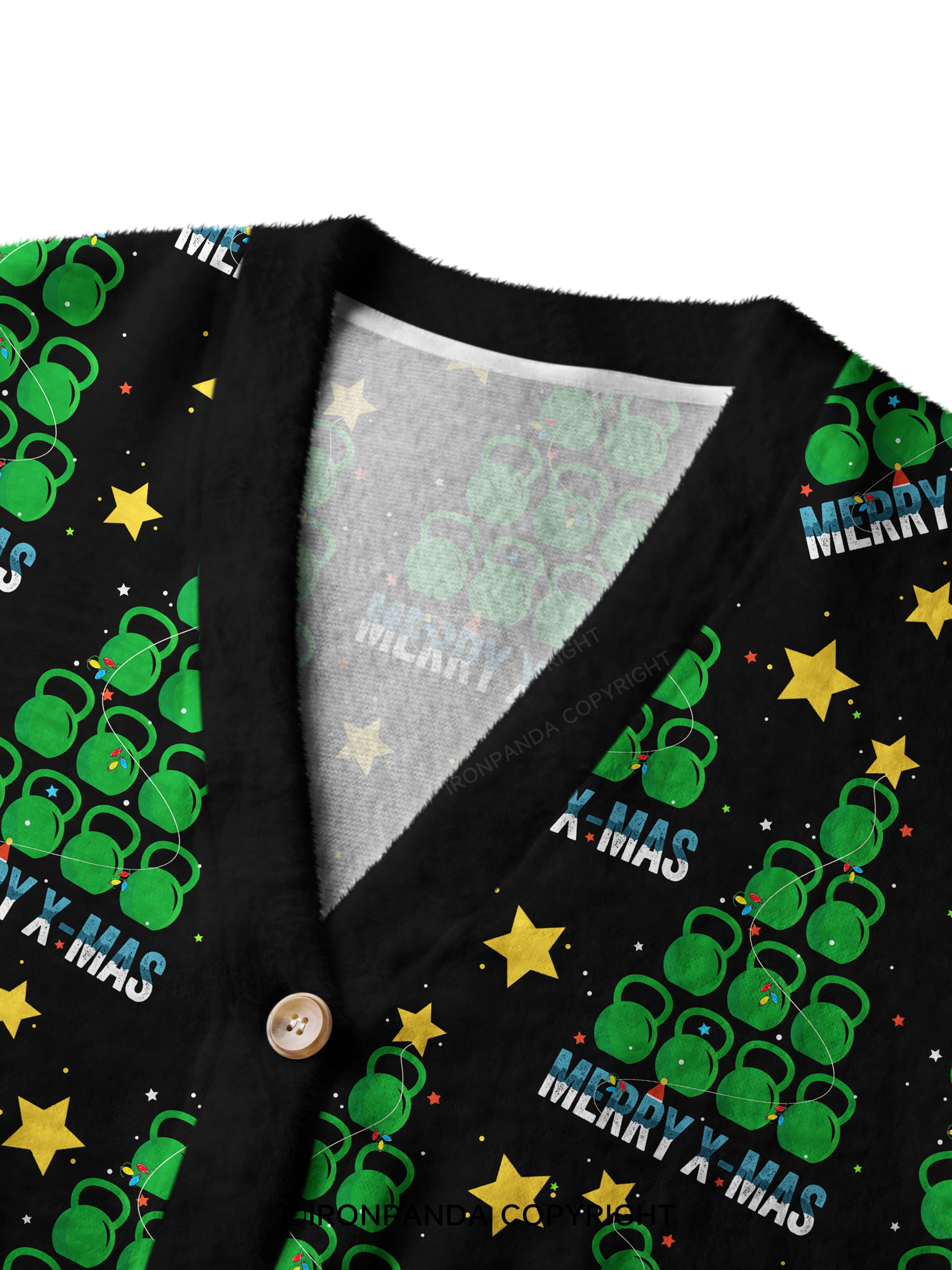 Merry X-mas Crop Ugly Cardigan Sweater