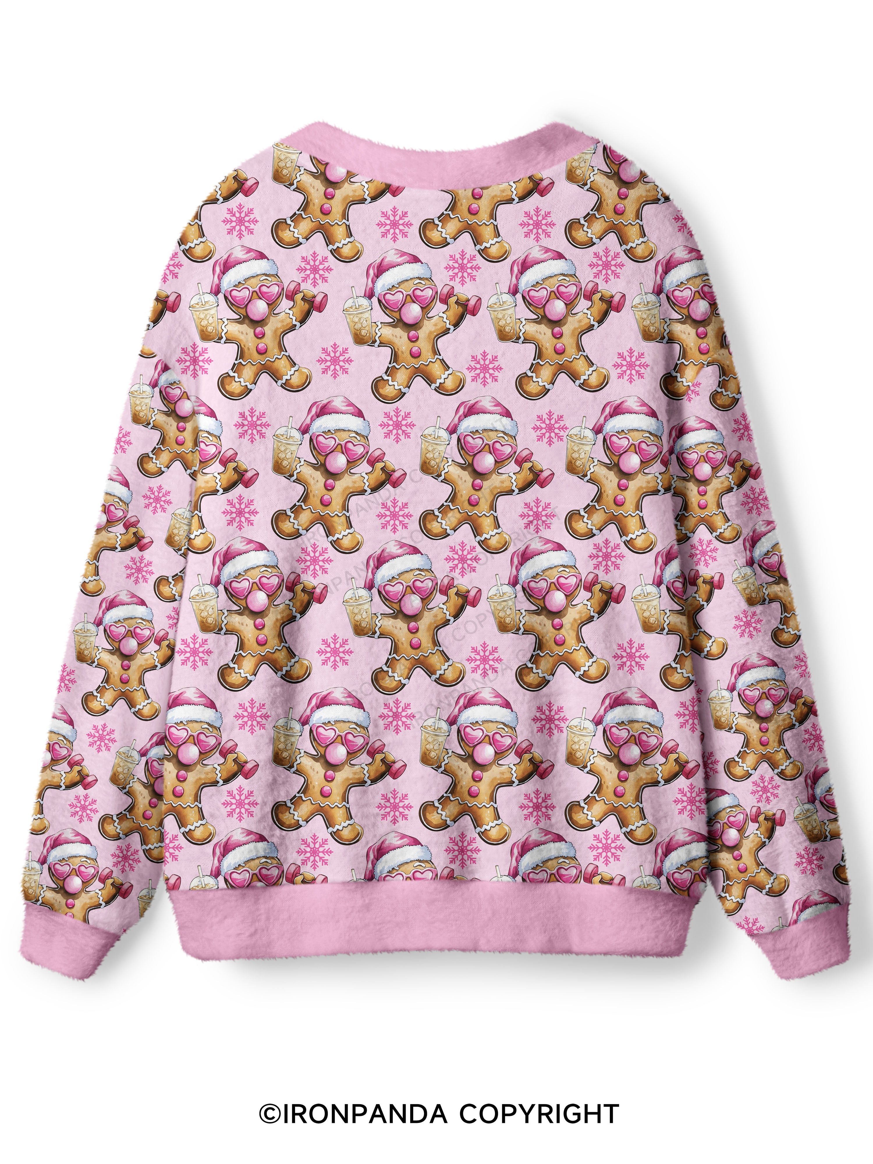 Fit Gingerbread Ugly Cardigan Sweater