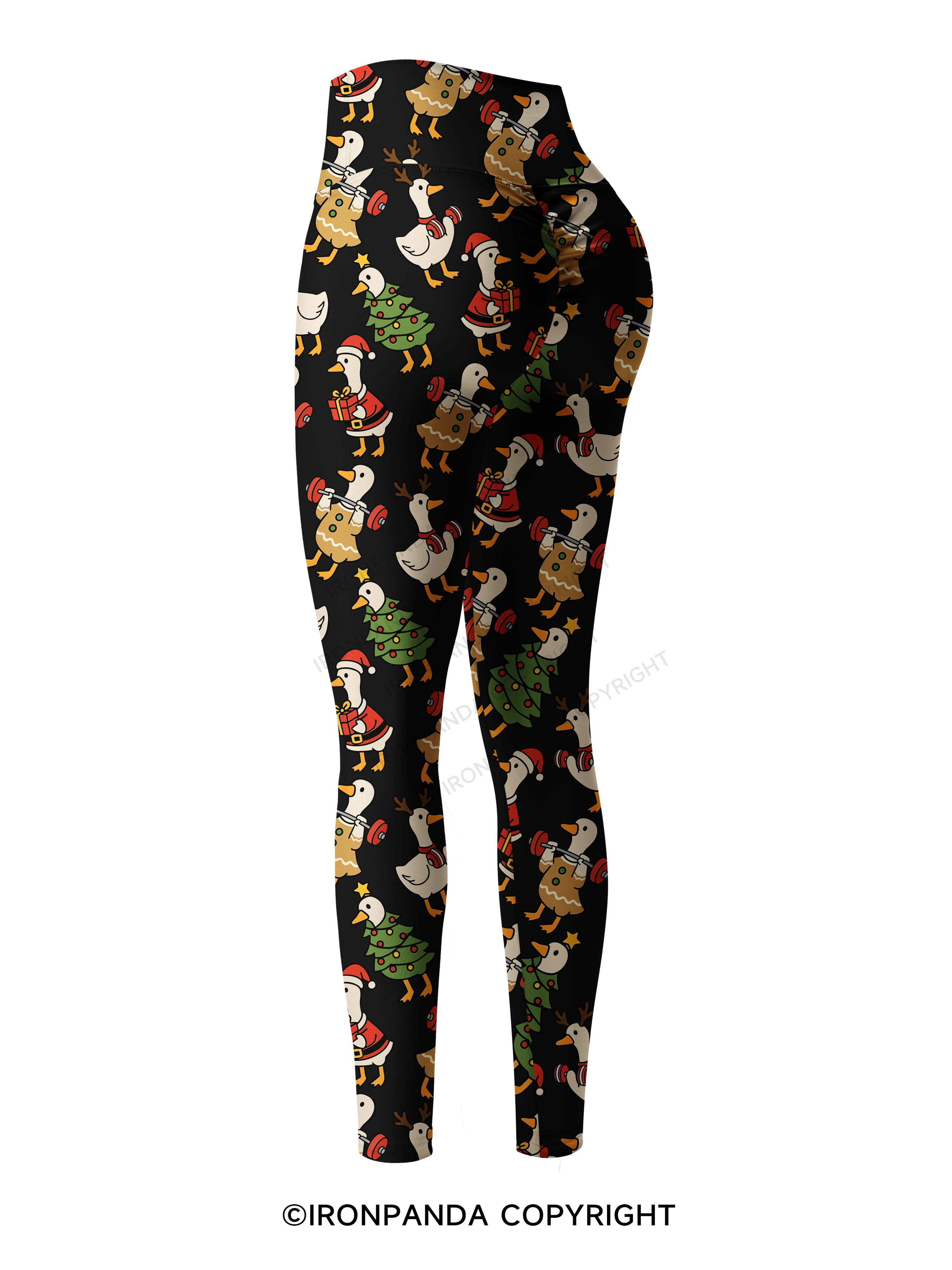 JUST A JOLLY GYM GOOSE Printed Yoga Pants
