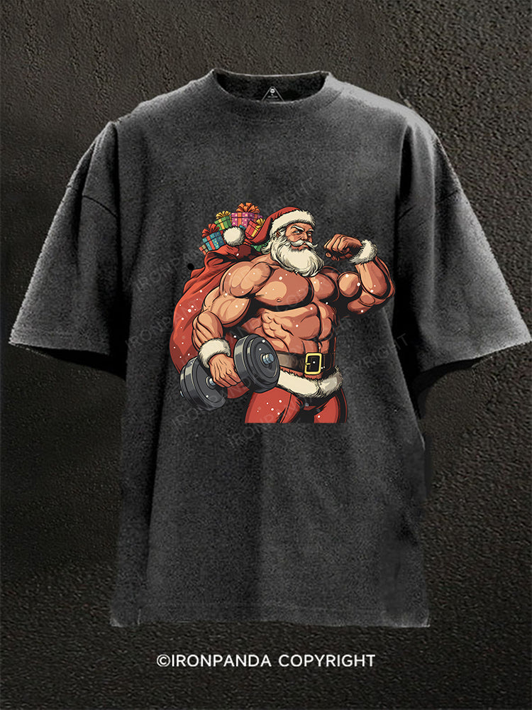 Muscle Claus Washed Gym Shirt