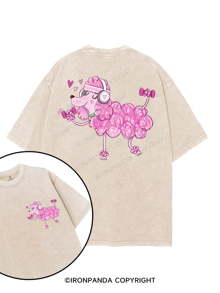 GymPoodle printed Gym Shirt