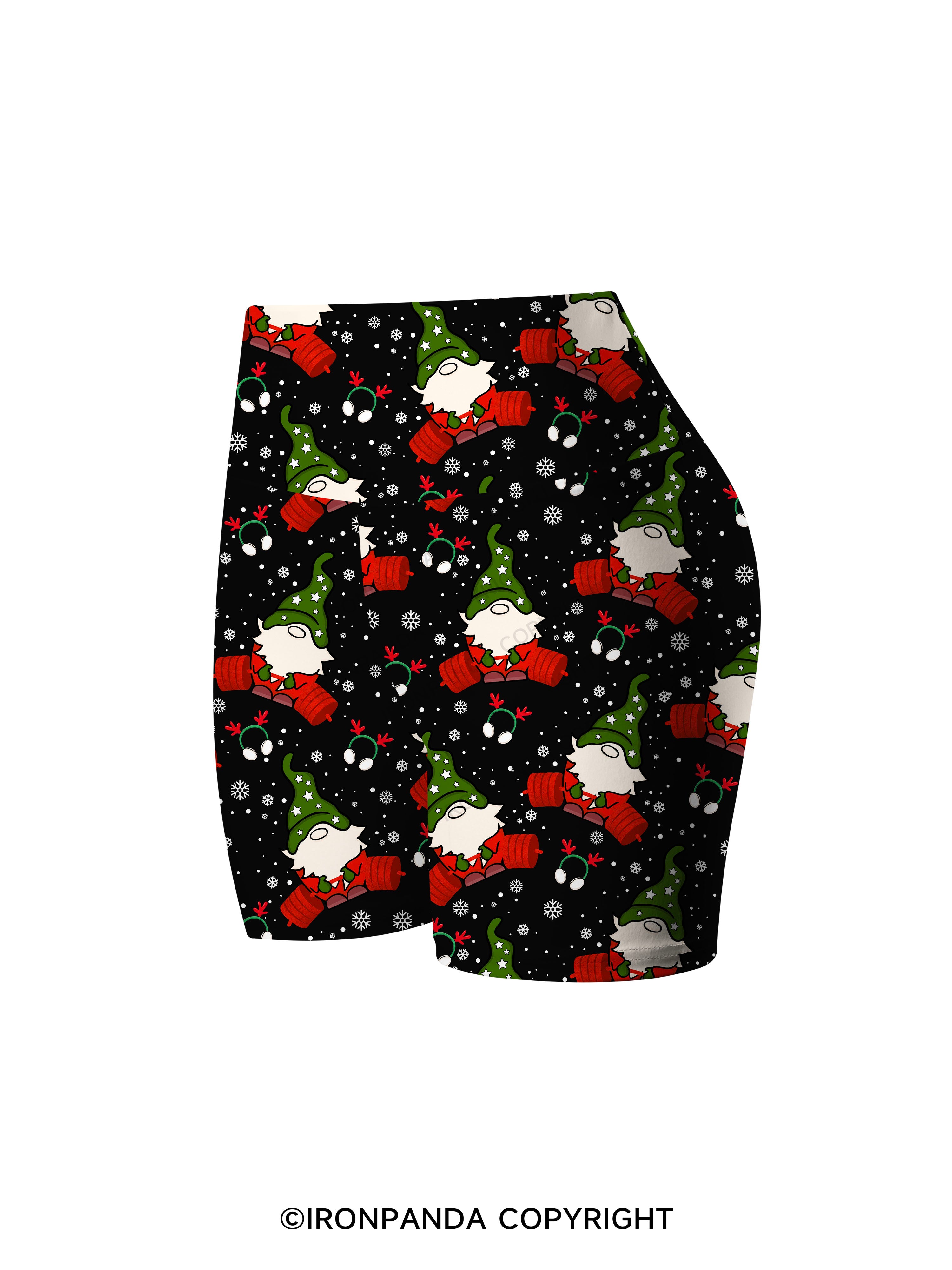 Goblin deadlift Printed Yoga Cycling Shorts