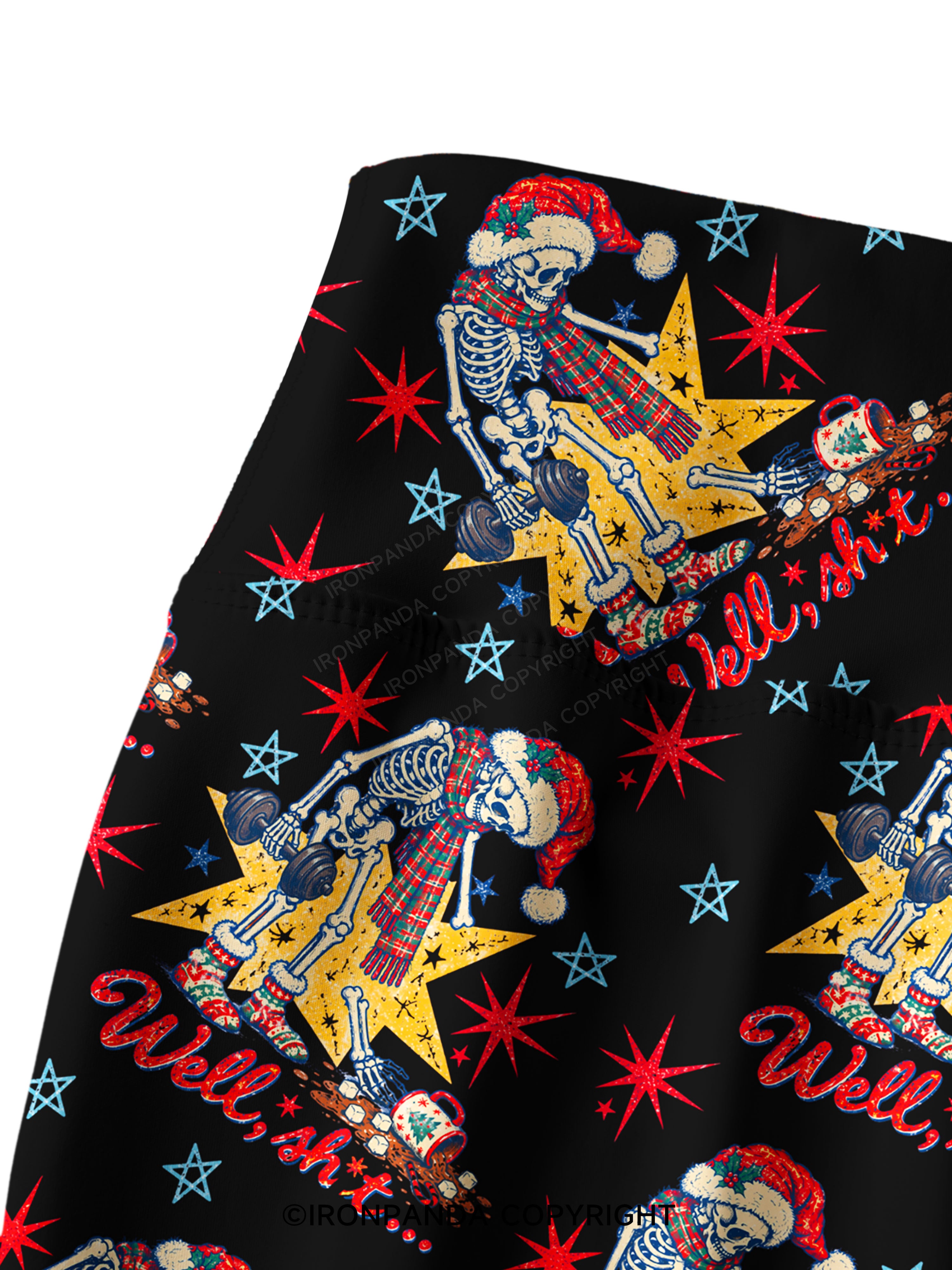 Well Shit Skeleton Printed Yoga Pants