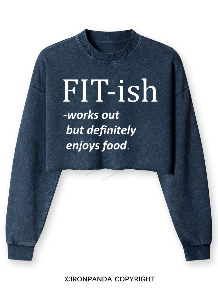 FIT-ISH Washed Long-Sleeve Crop Top