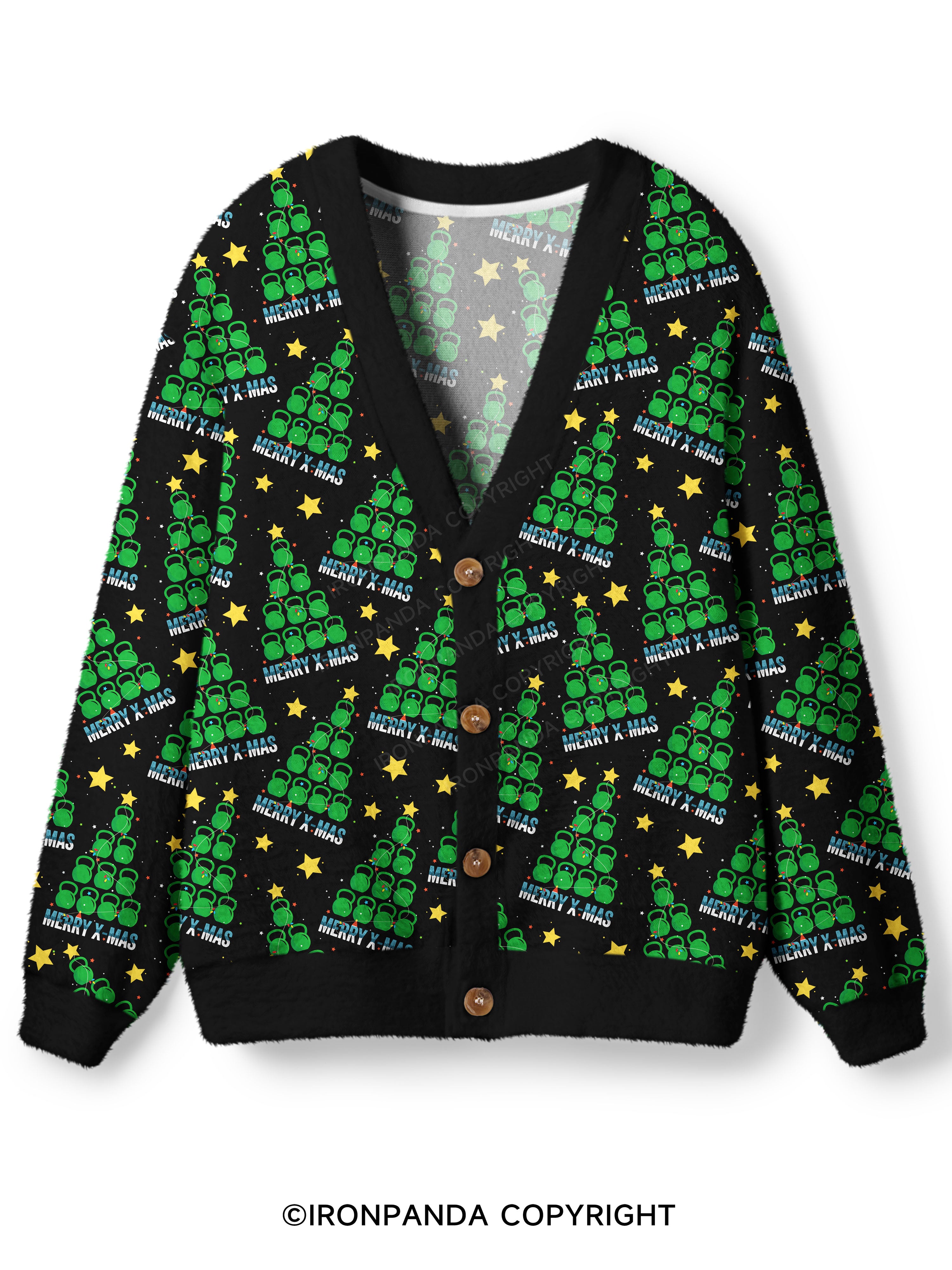 Merry X-mas Ugly Cardigan Sweater