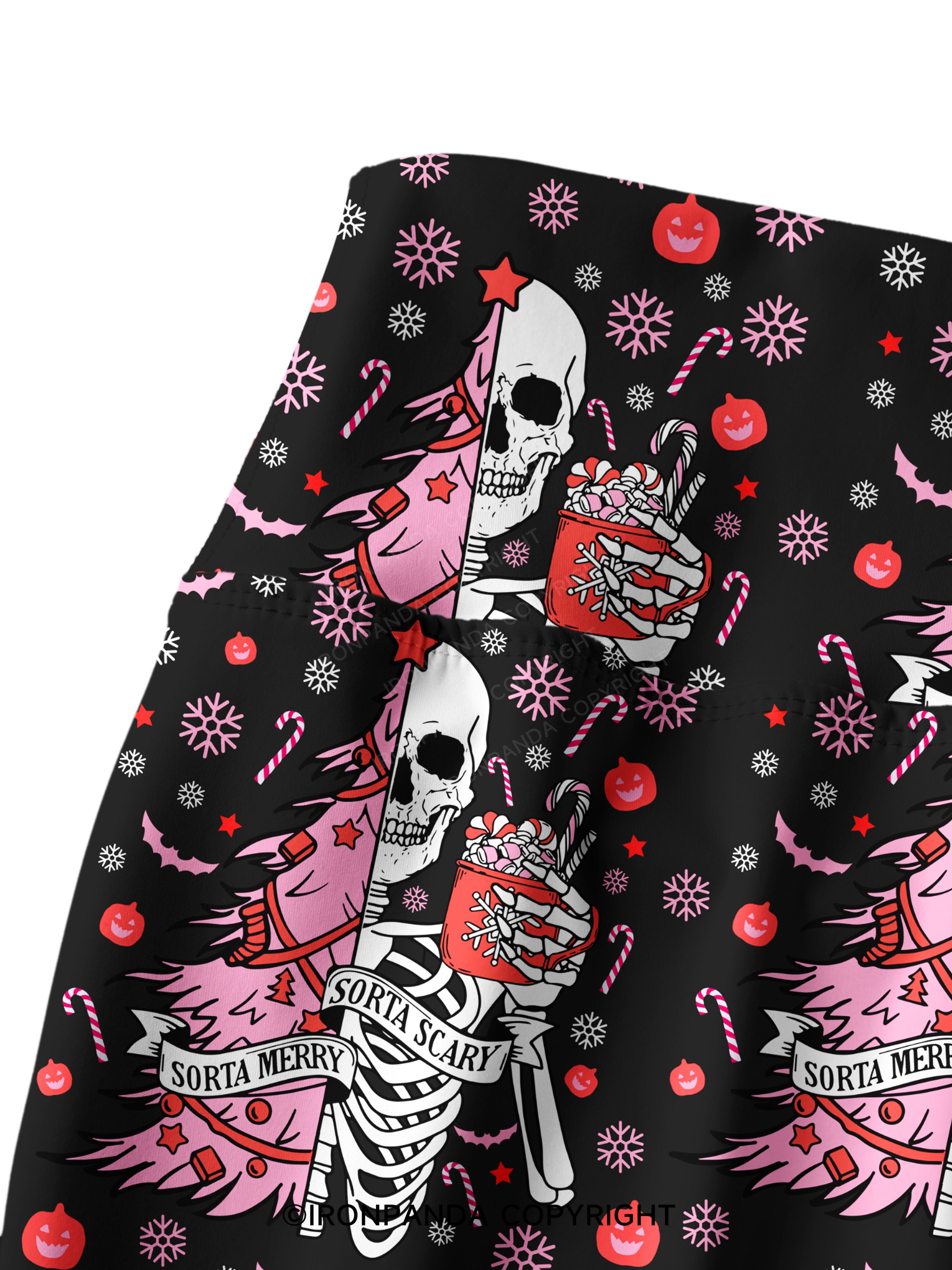 SORTA MERRY SORTA SCARY Printed Yoga Pants